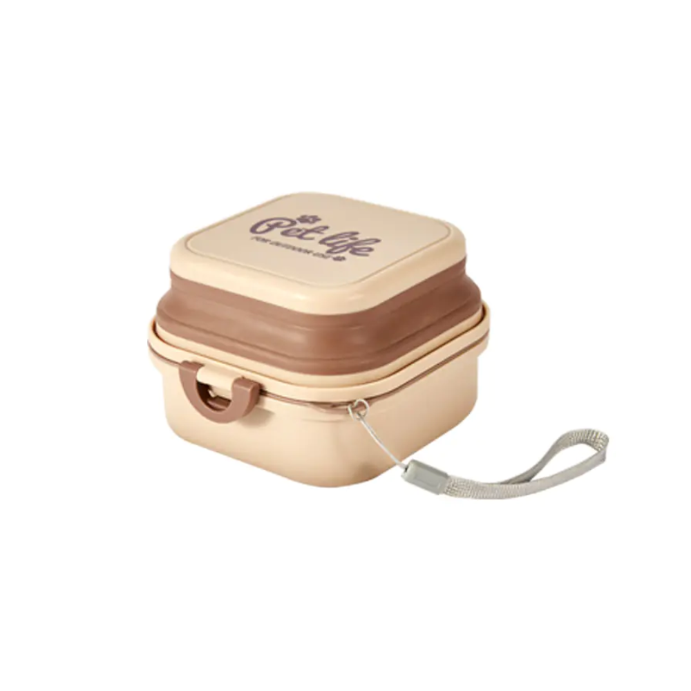 Double-Layer Outdoor Folding Dog Water and Food Bowl