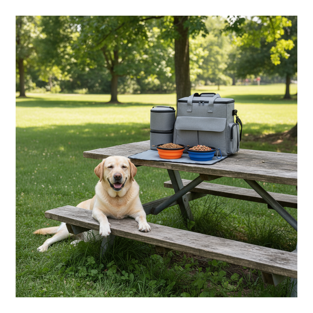 Dog Travel Bag Set